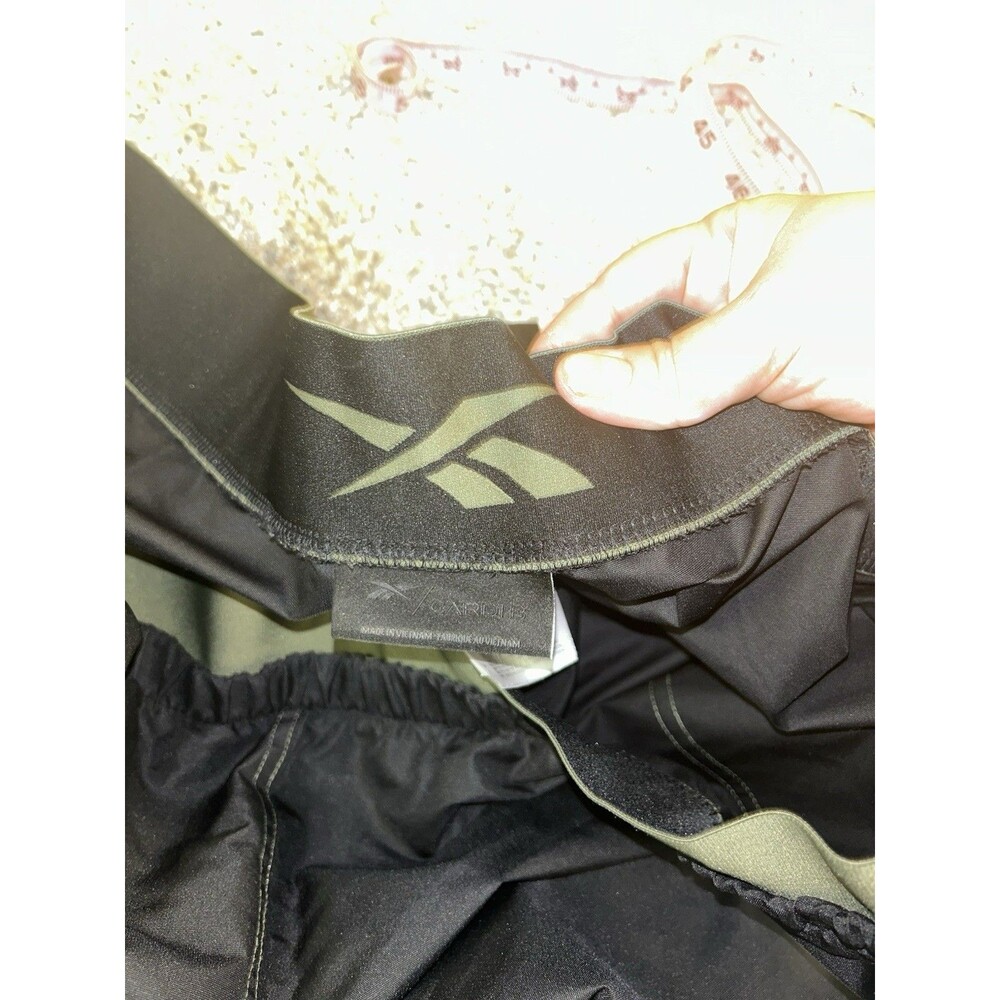 Reebok Cardi B Womens 4x Woven Black Green Joggers Pants Athleisure - Picture 2 of 8